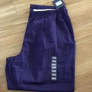 Purple petite xl scrub pants NWT